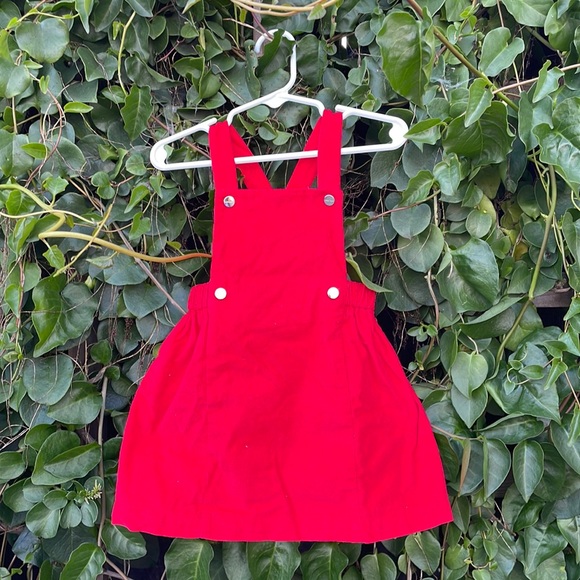 jacadi red dress Jacadi - Girl French embroidery dress - Red